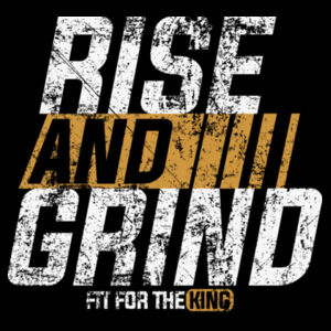 RISE AND GRIND - WOMEN'S FITTED T-SHIRT - $QS2MVD$ Design